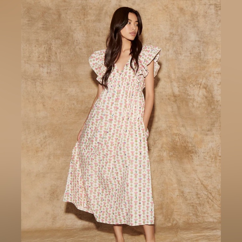SAYLOR NYC Darya Midi Dress Size Medium NWT